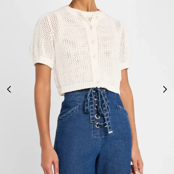 Toccin NWT Button-Down Knit Top - Picture 1 of 7